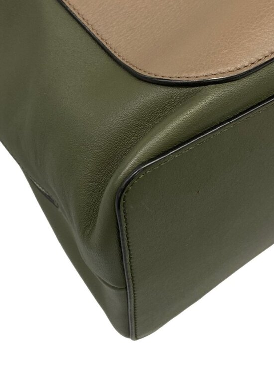 Loewe Sac Goya Backpack Khaki Gray Beige Black Leather main image 8